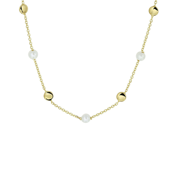 pearl necklace 42 - 45 cm 14K yellow gold