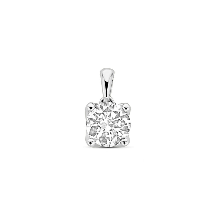 hanger lab grown diamant 1.00ct h si 11 mm 14K witgoud