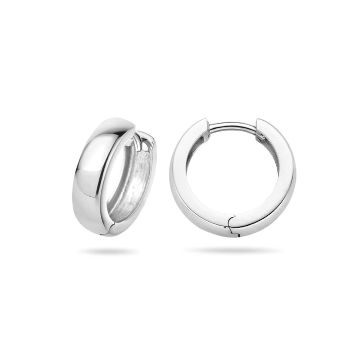 klapoorringen bol zilver gerhodineerd