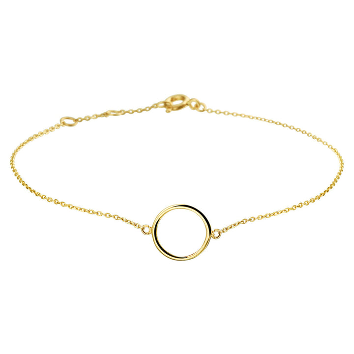 Gold bracelet ladies round 14K