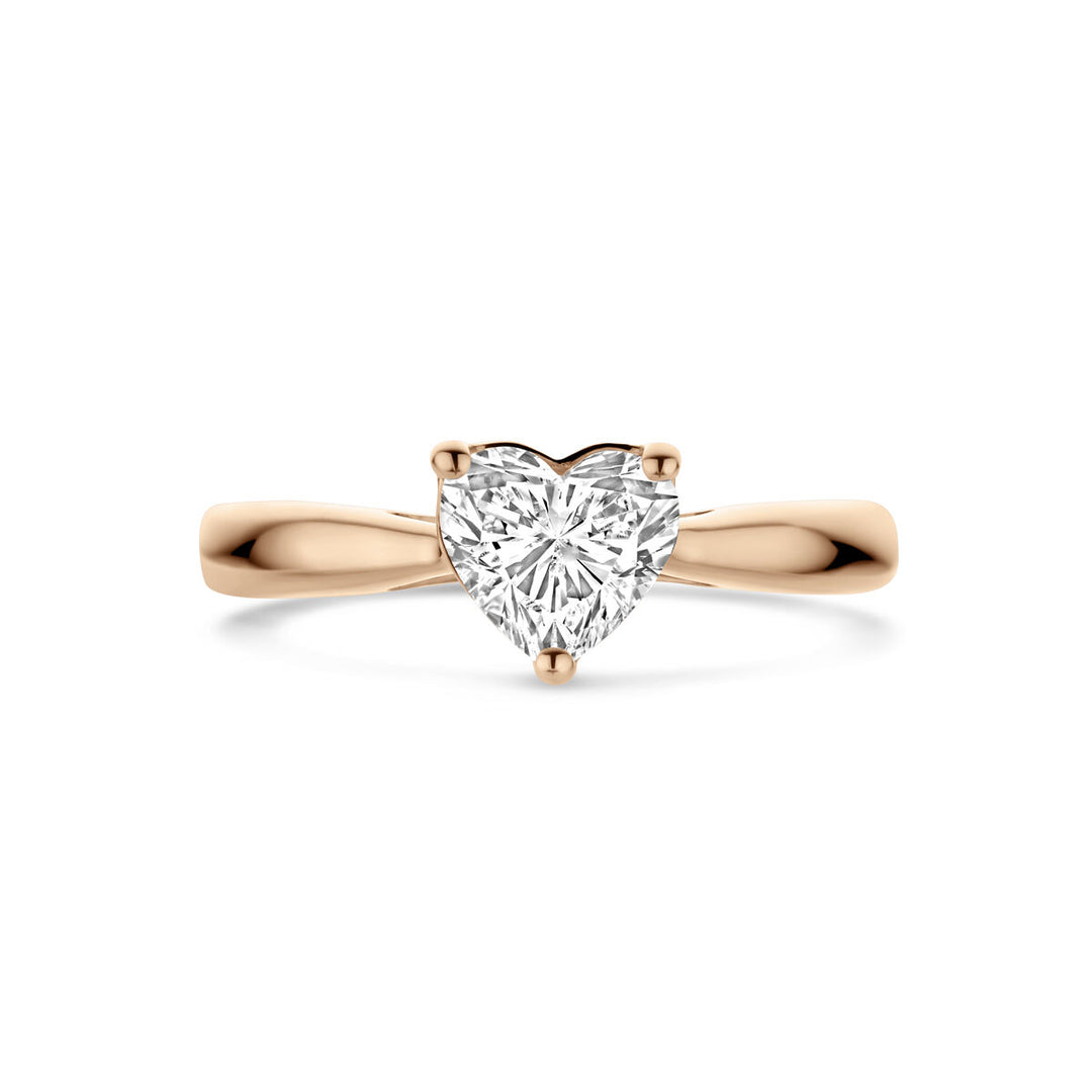 ring lab grown diamant 1.0ct h si 14K roségoud