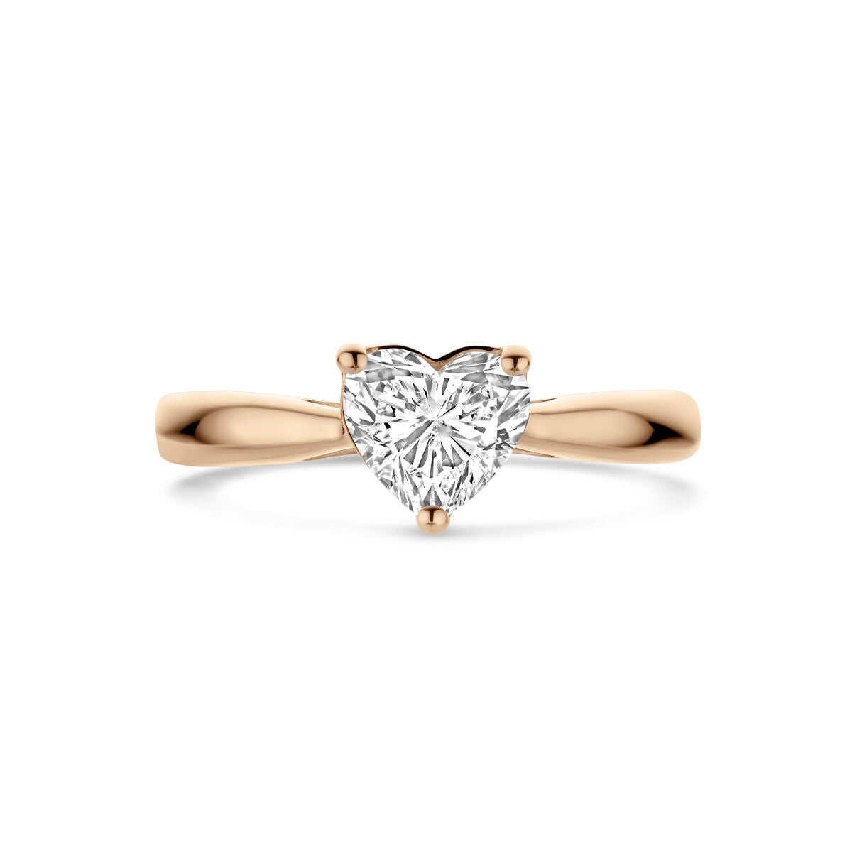 ring lab grown diamant 1.0ct h si 14K roségoud