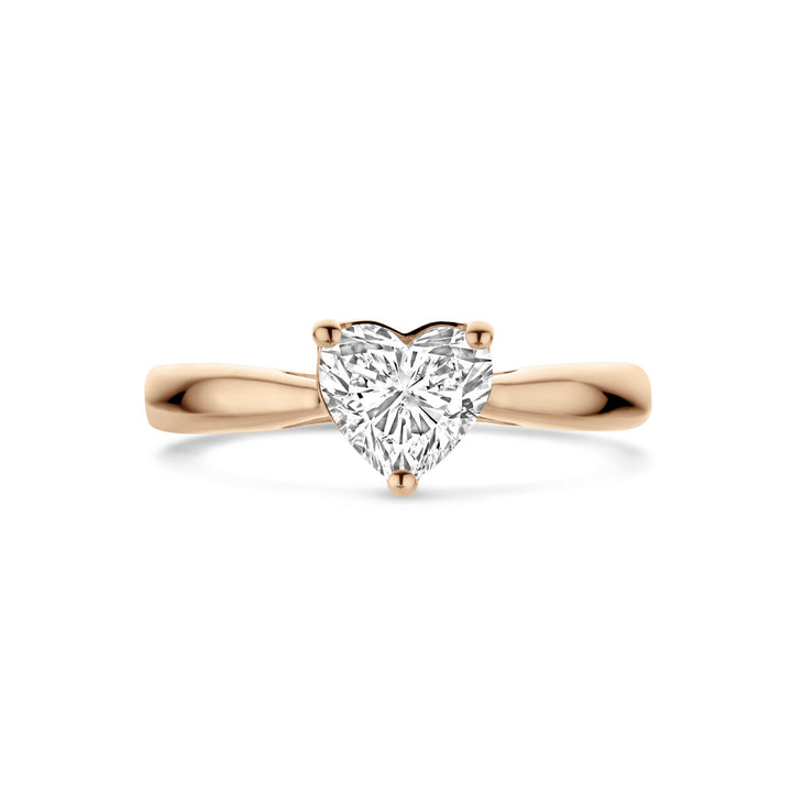 ring lab grown diamant 1.0ct h si 14K roségoud