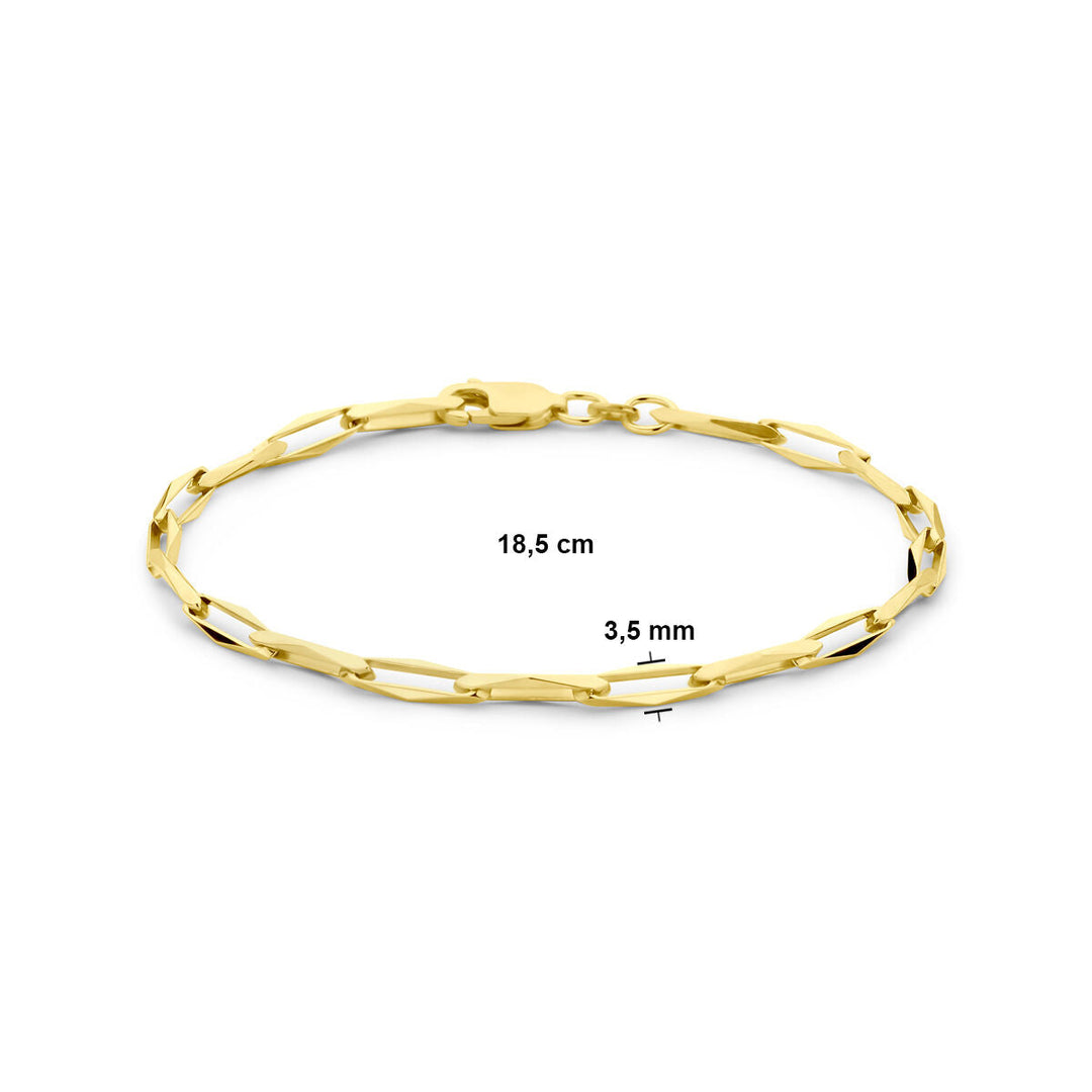 Gouden armband dames closed forever massief 14K