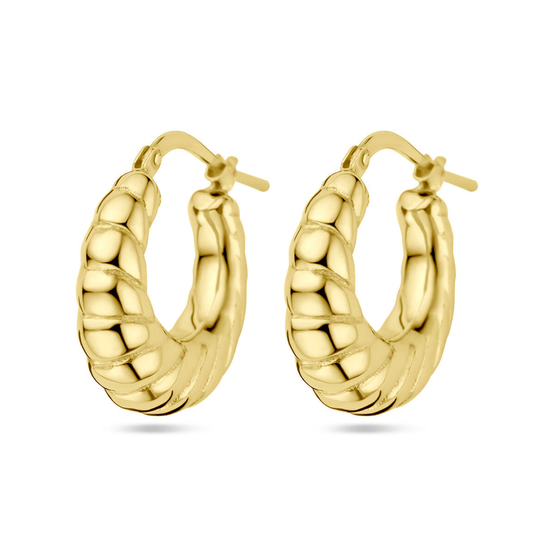 Ohrringe 1 Mikron Silber vergoldet (gelb)