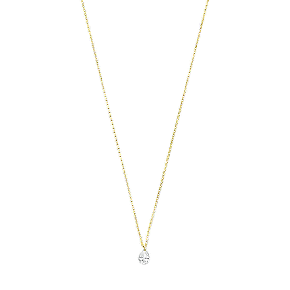 necklace diamond 40 – 42 – 44 cm 0.20ct g si 18K yellow gold
