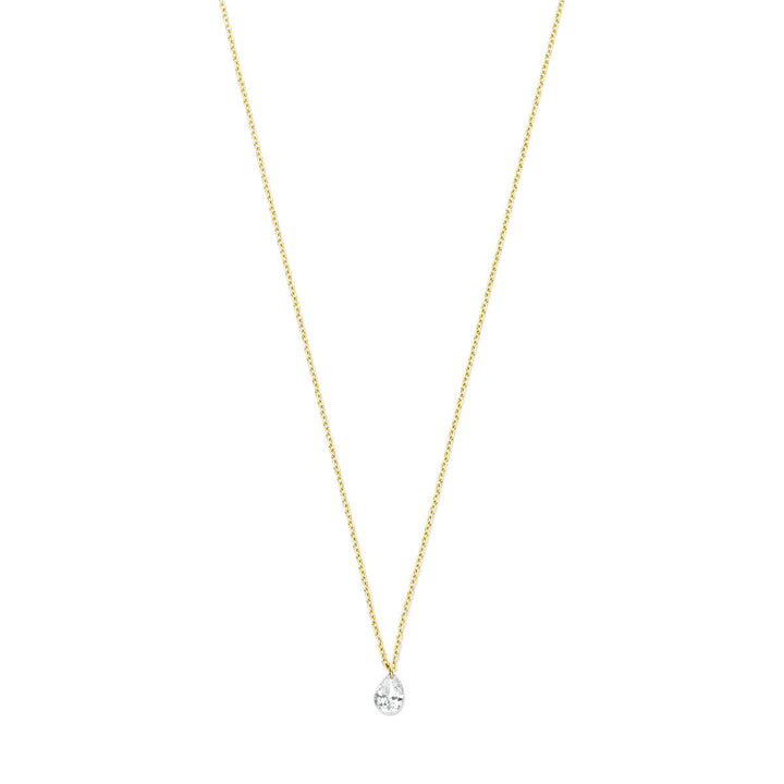 necklace diamond 40 – 42 – 44 cm 0.20ct g si 18K yellow gold