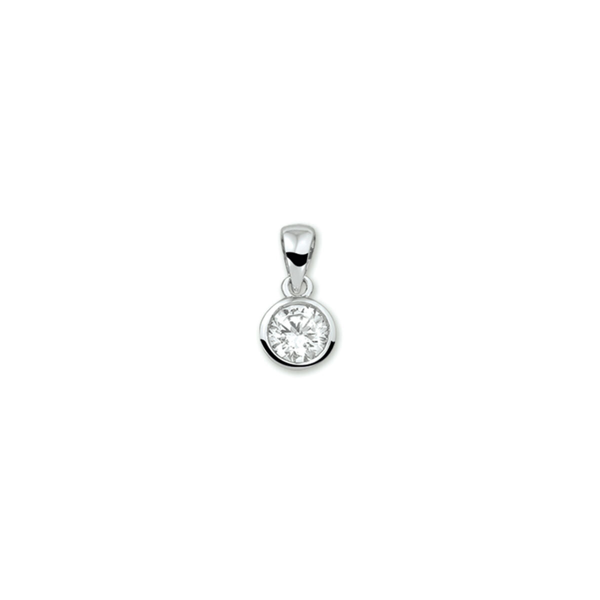 hanger zirkonia zilver gerhodineerd
