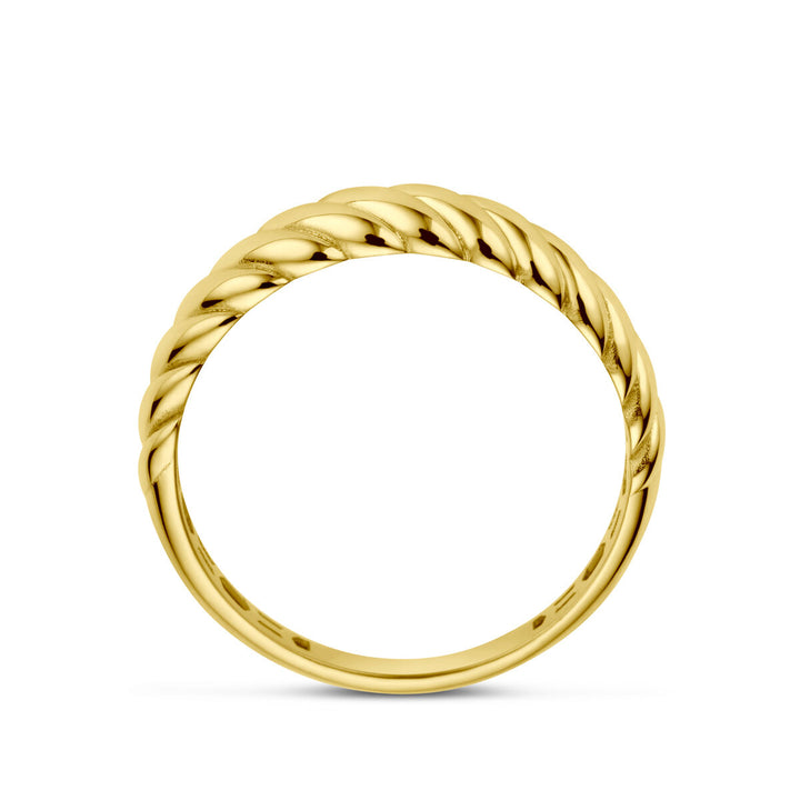 ring turned 14K yellow gold