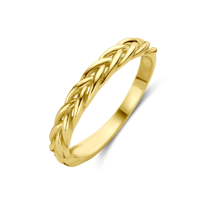 ring gevlochten 14K geelgoud