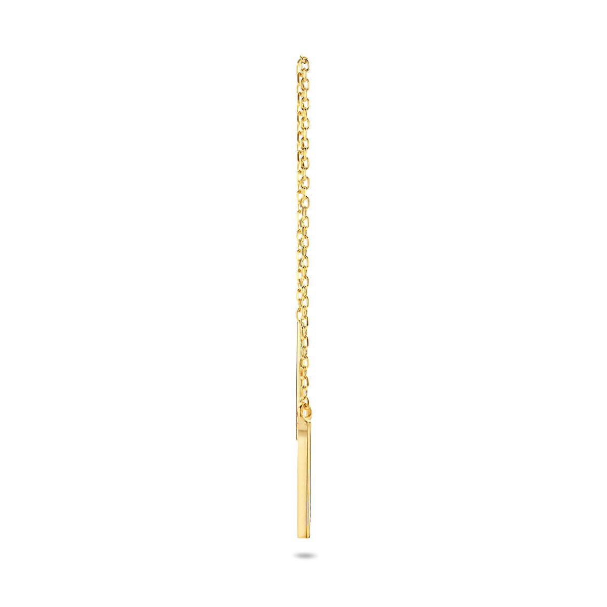 pull-through earring bar per piece 14K yellow gold