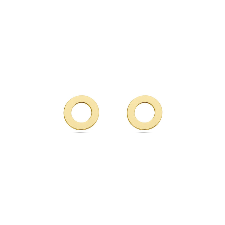 circle earrings 14K yellow gold