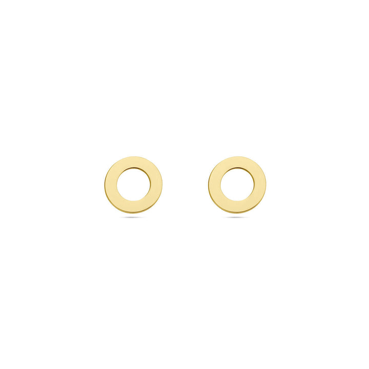 circle earrings 14K yellow gold