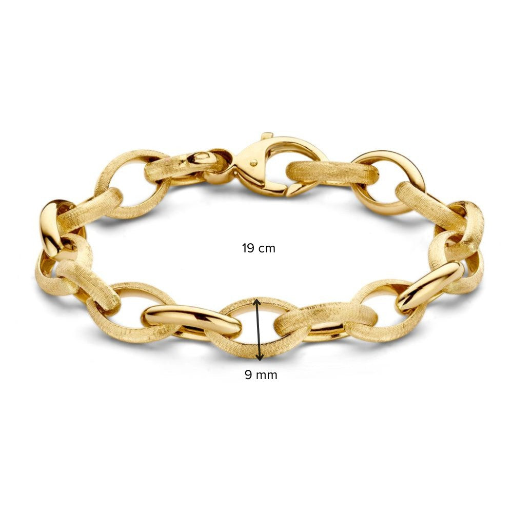14kt Geelgouden Armband met Ovale Schakels – Van der Kooij Luxe Sieraad