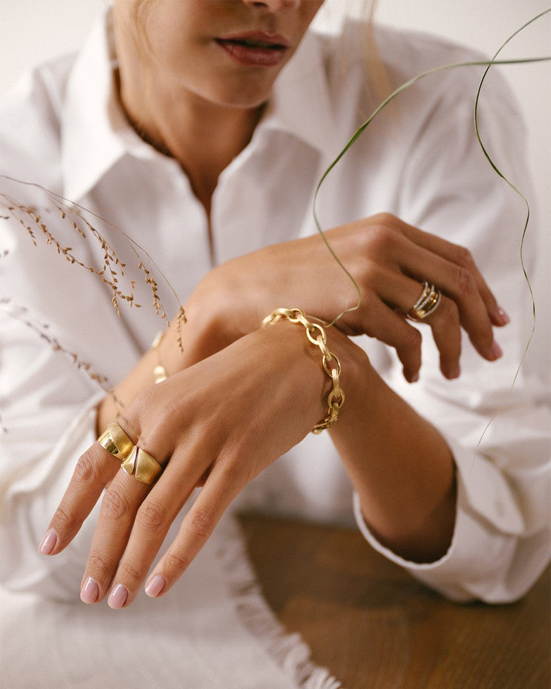 14kt Geelgouden Armband met Ovale Schakels – Van der Kooij Luxe Sieraad
