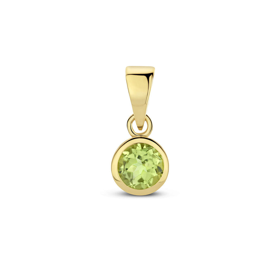 pendant with birthstone 14K yellow gold