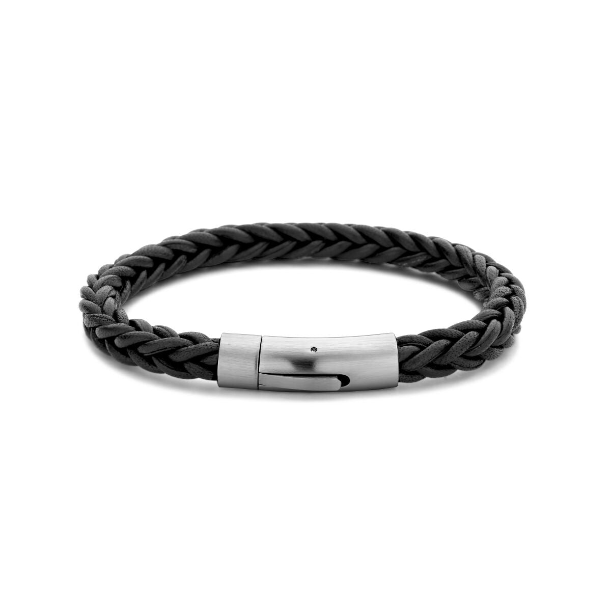 bracelet leather 8.6 mm stainless steel