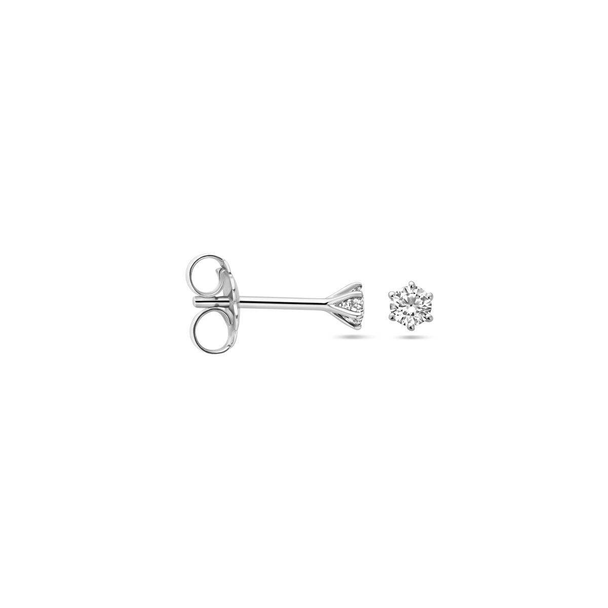 oorknoppen diamant h si 14K witgoud