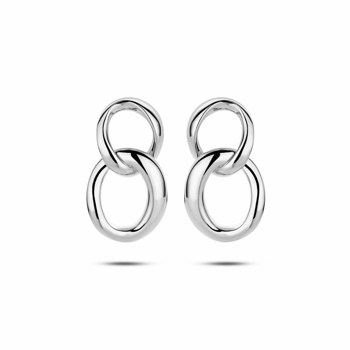 Ohrringe Gliedersilber rhodiniert