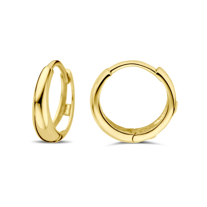 klapoorringen 12,5 mm 14K geelgoud