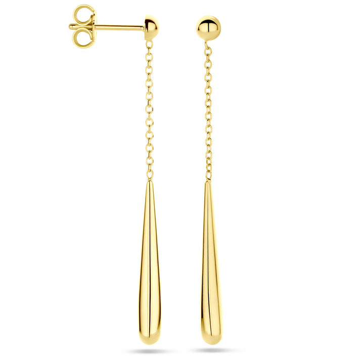 oorhangers druppel 25 mm 18K geelgoud