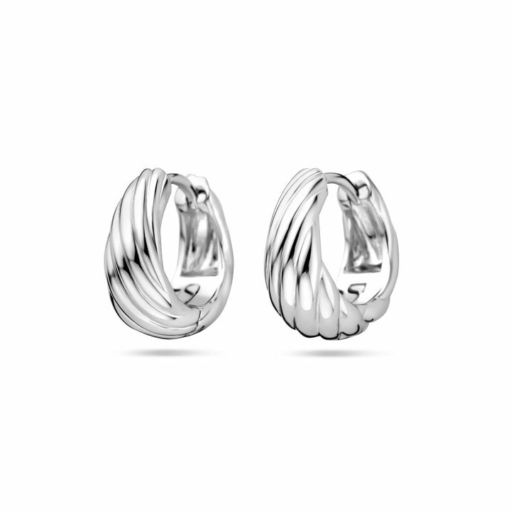 klapoorringen 14 mm zilver gerhodineerd