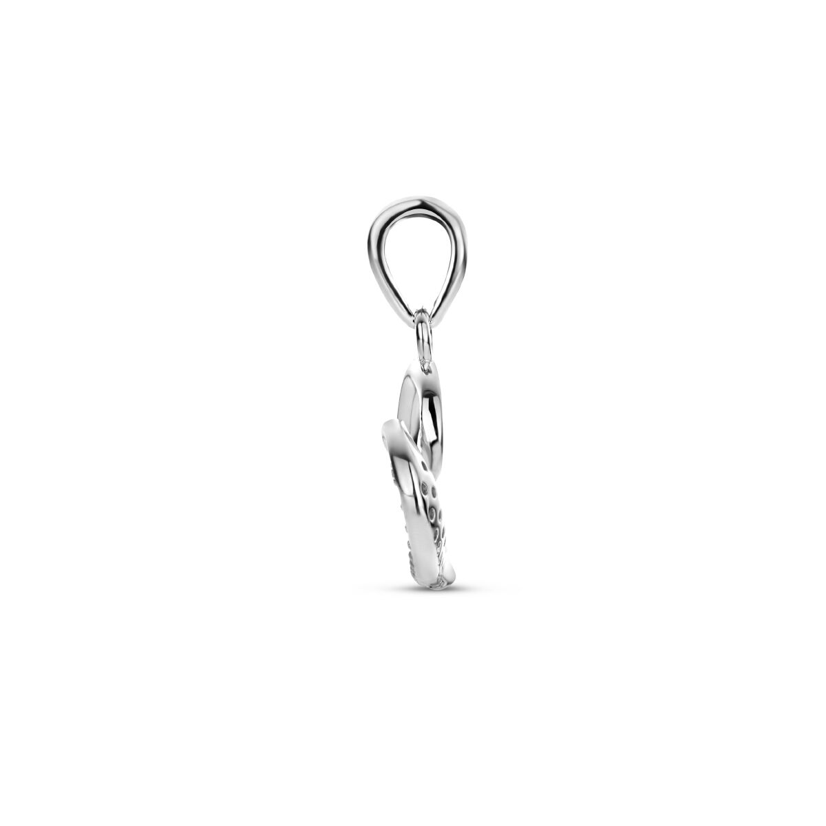 hanger hart zirkonia zilver gerhodineerd