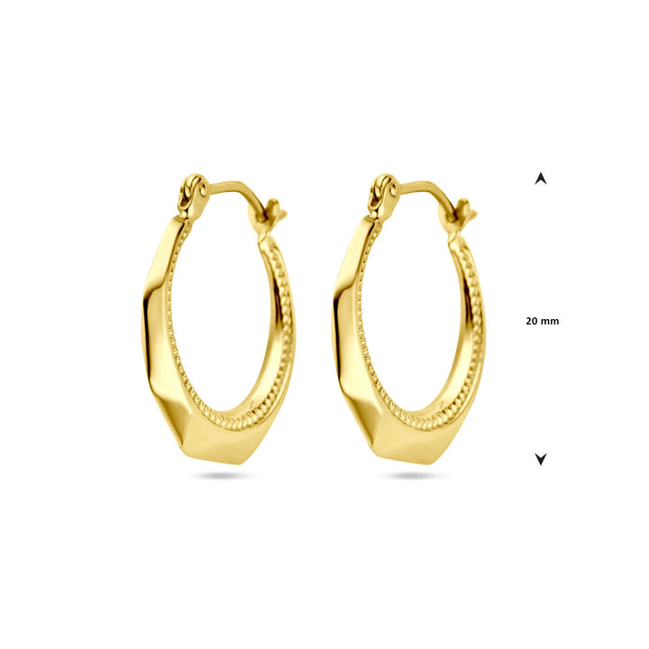 Ohrringe lapidiert 14K Gelbgold