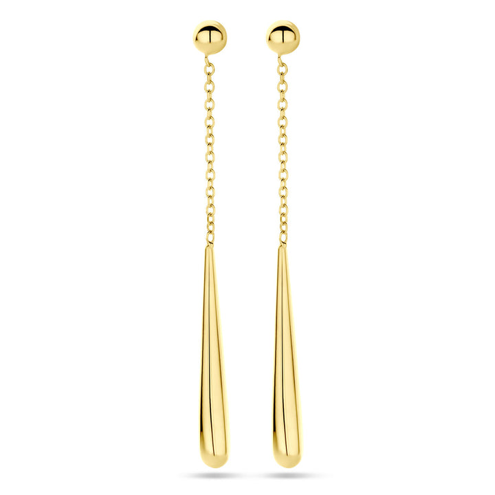 oorhangers druppel 25 mm 18K geelgoud