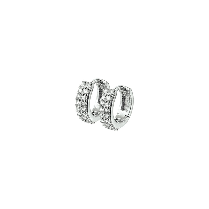 klapoorringen zirkonia zilver gerhodineerd