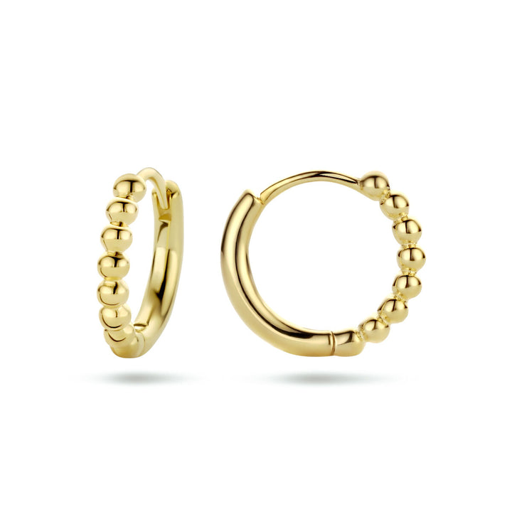 oorringen bolletjes 1 micron zilver verguld (geel)