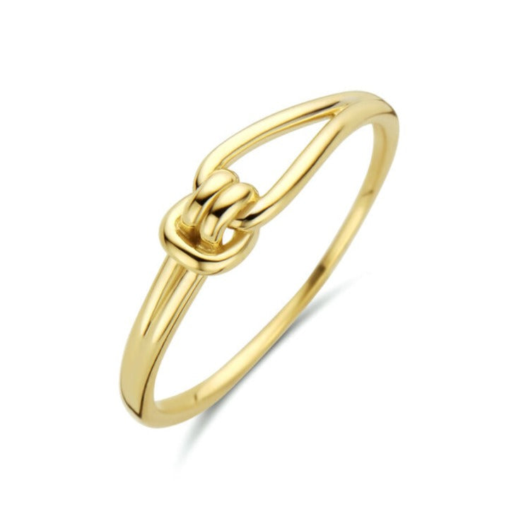 ring knoop 14K geelgoud