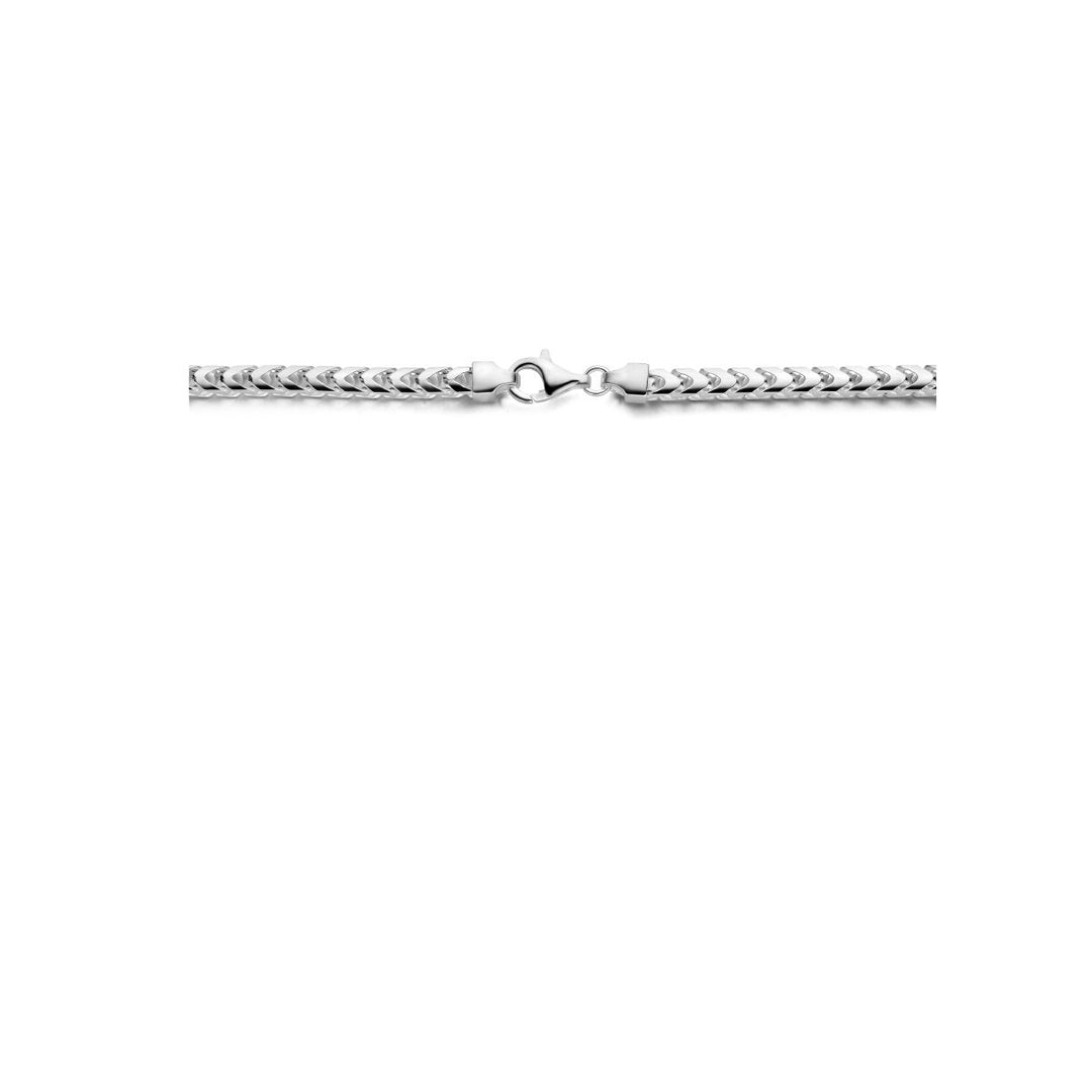 Silver chain men - necklace cut gourmette 5.6 mm