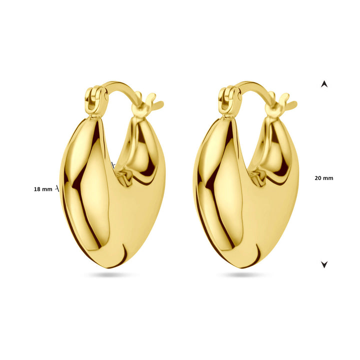 oorringen 1 micron zilver verguld (geel)