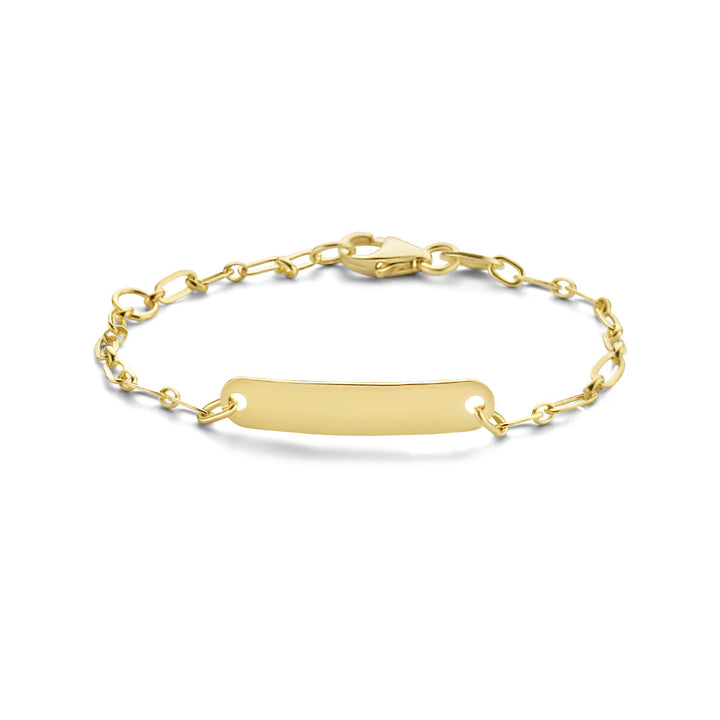 Baby bracelet gold plate 4.0 mm 14K
