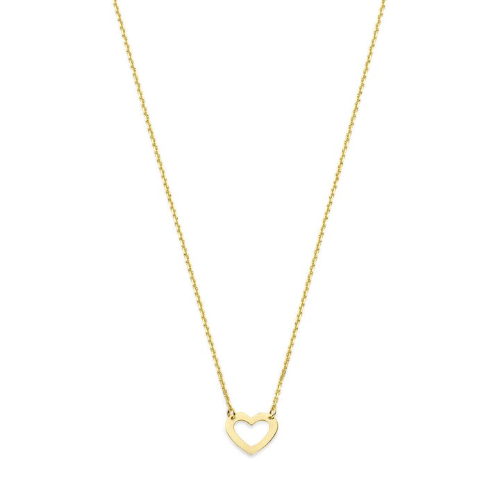 collier hart 41 - 43 - 45 cm 14K geelgoud