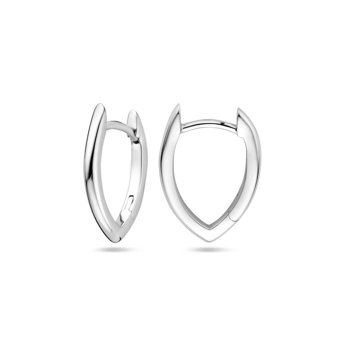 klapoorringen 2,0 mm zilver gerhodineerd