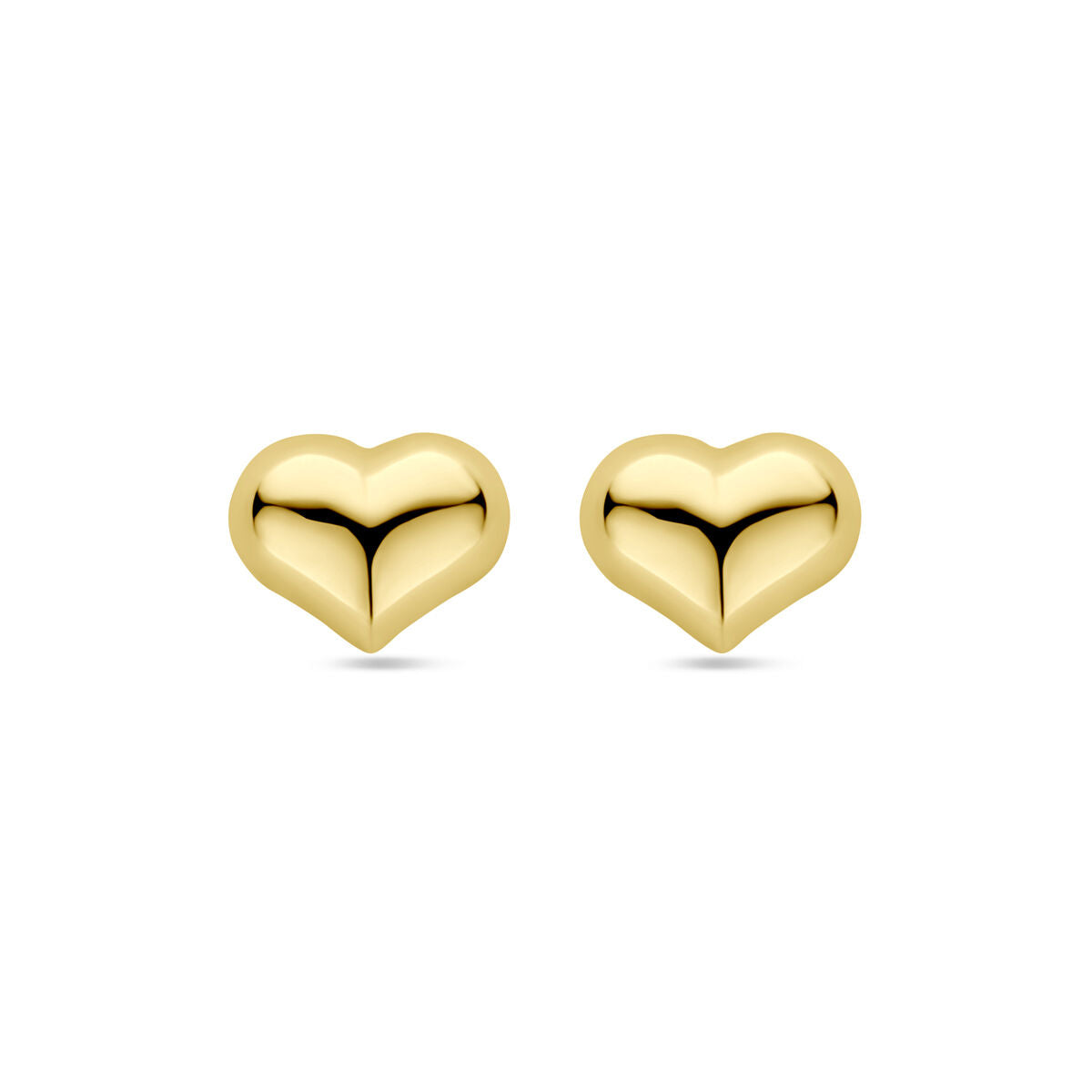 oorknoppen hartje 5,5 mm 14K geelgoud