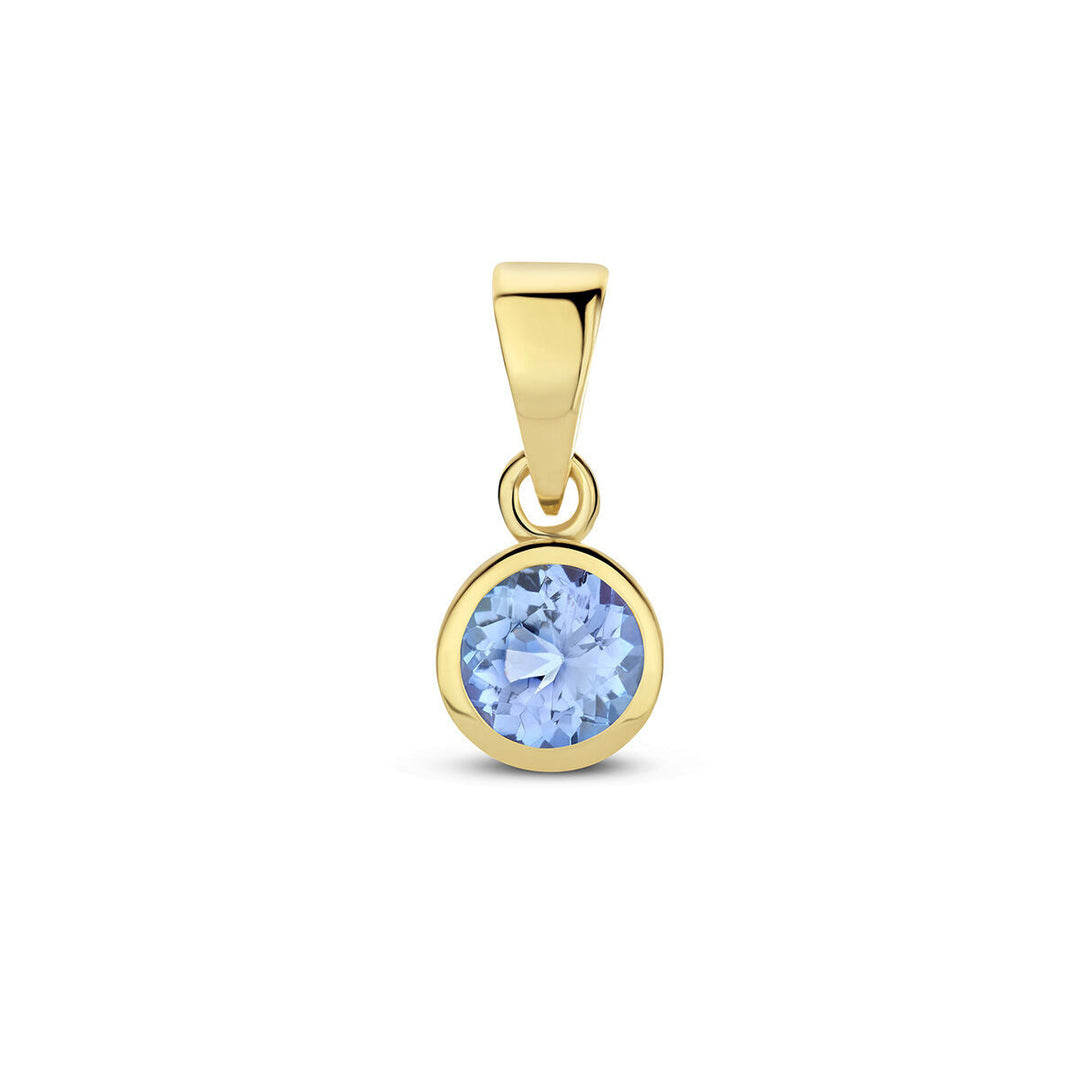 pendant with birthstone 14K yellow gold