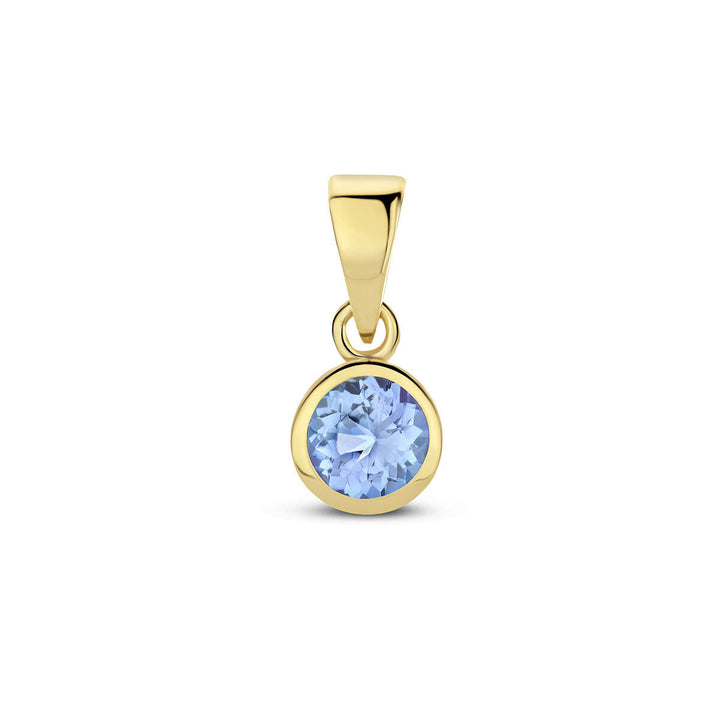 pendant with birthstone 14K yellow gold