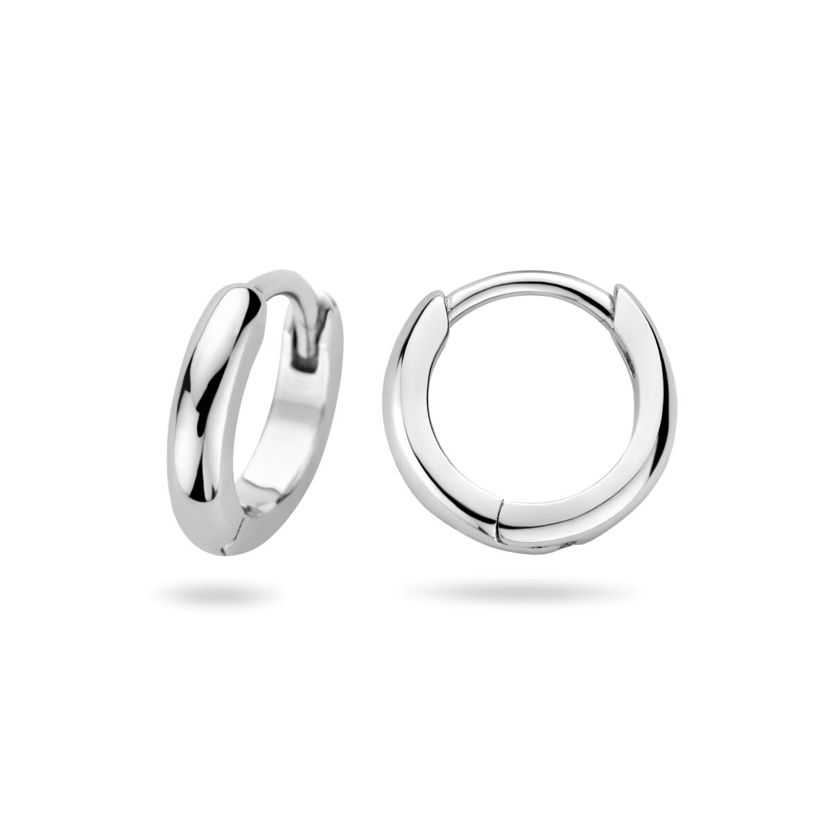 klapoorringen zilver gerhodineerd