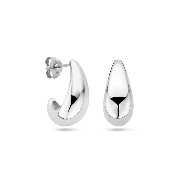 stud earrings silver rhodium plated