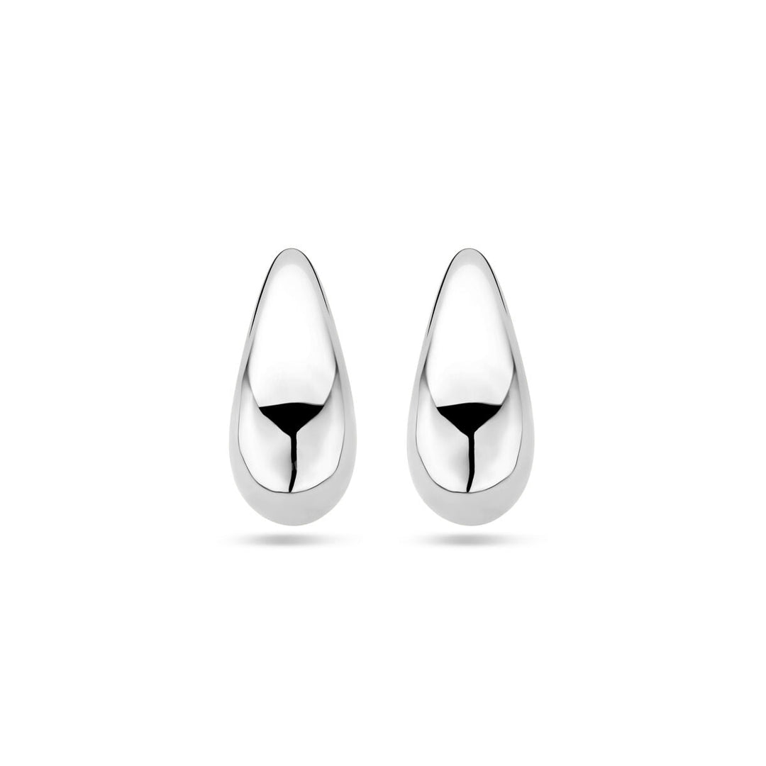 stud earrings silver rhodium plated