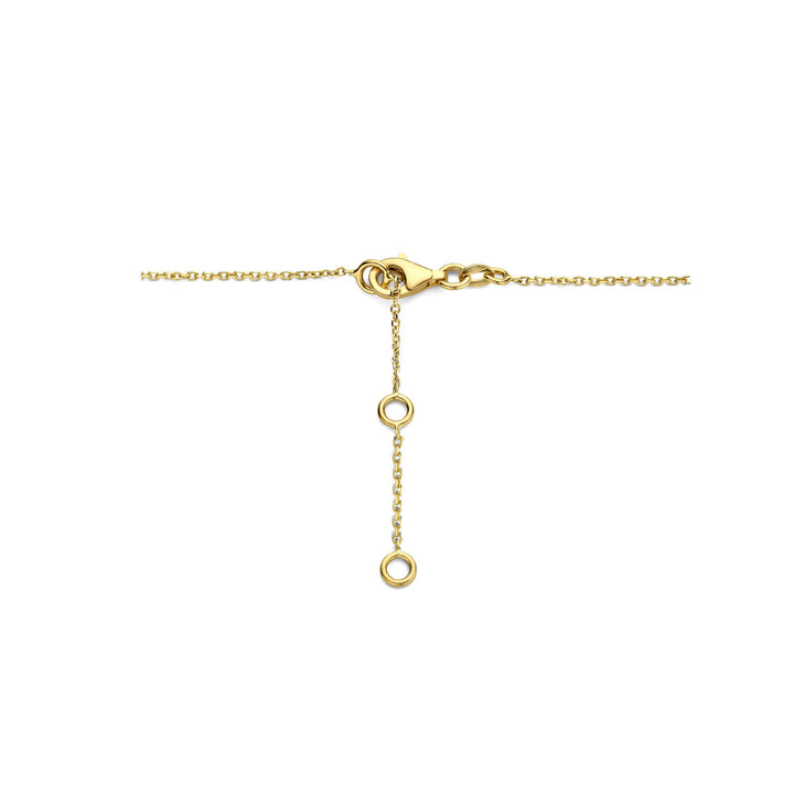 Gold ladies necklace pearl 14K
