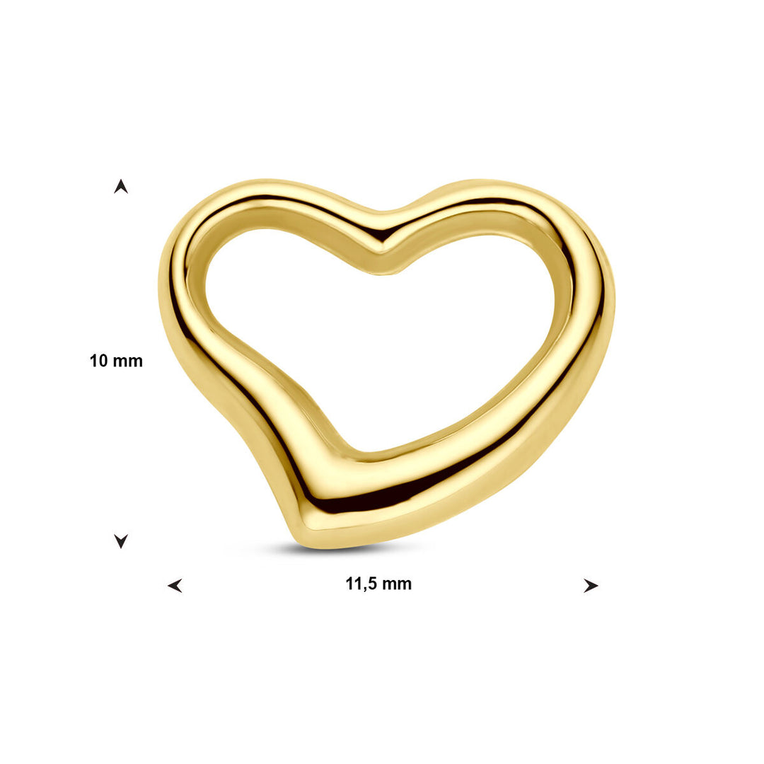 pendant heart 14K yellow gold