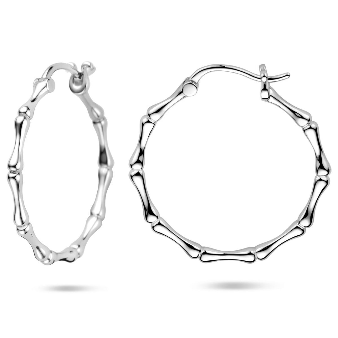 Zilveren klapoorringen – gerhodineerd 925 zilver