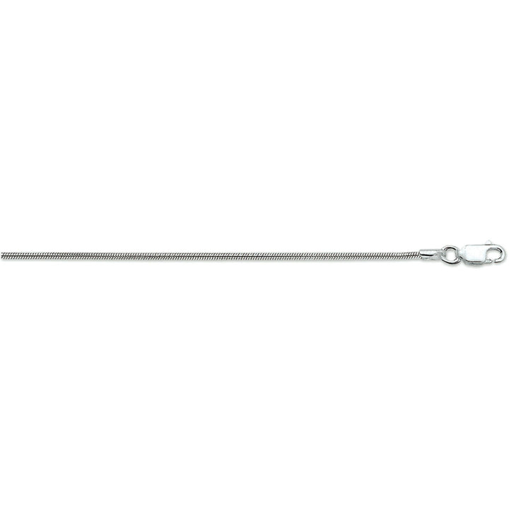 bracelet snake round 1.6 mm 18 cm silver rhodium plated