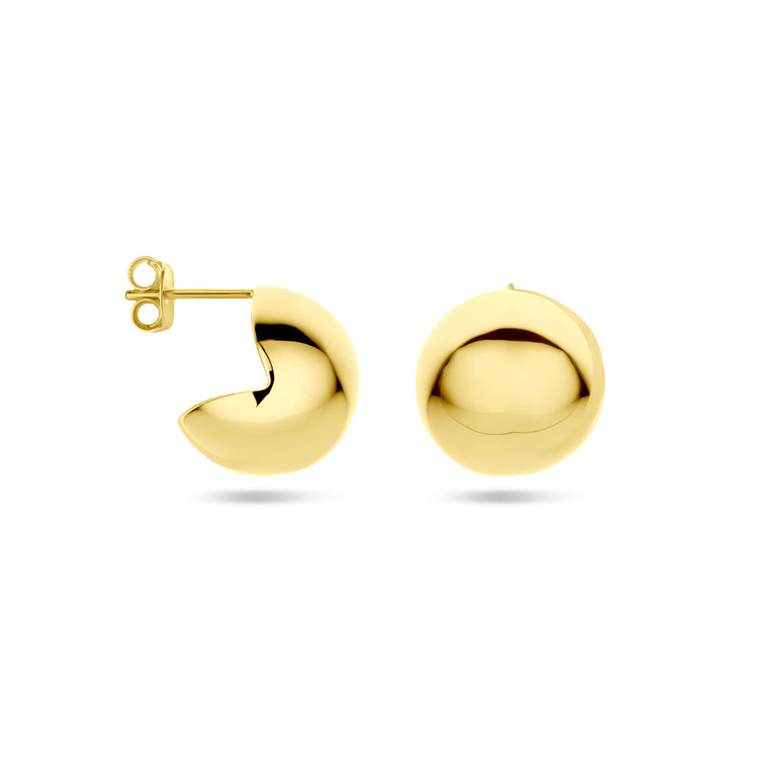 stekeroorringen 15 mm 1 micron zilver verguld (geel)