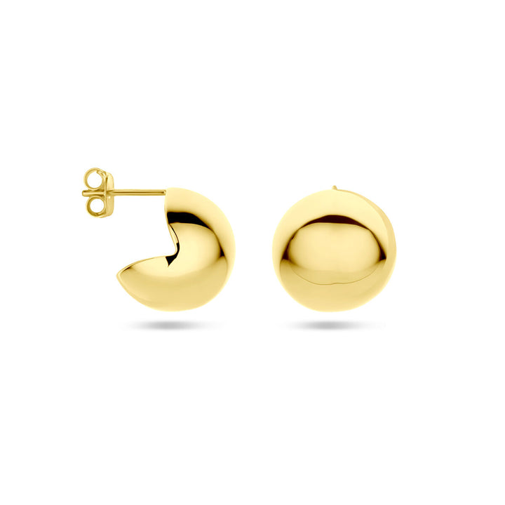 stekeroorringen 15 mm 1 micron zilver verguld (geel)