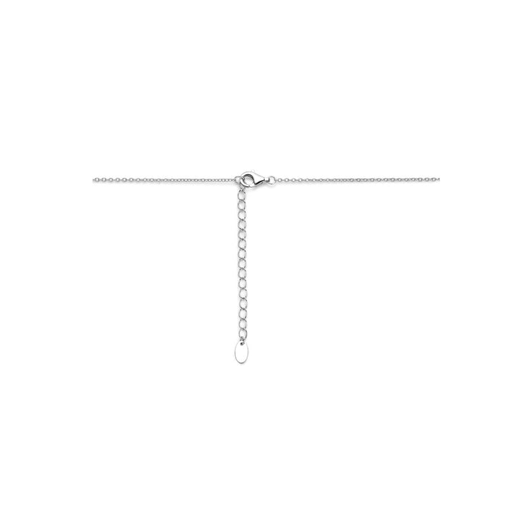 y-collier 40 + 5 cm zilver gerhodineerd